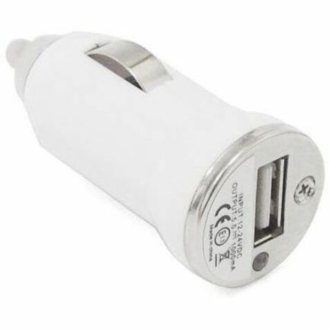 4XEM Universal USB Car Charger For iPhone/iPod/USB Devices (White)