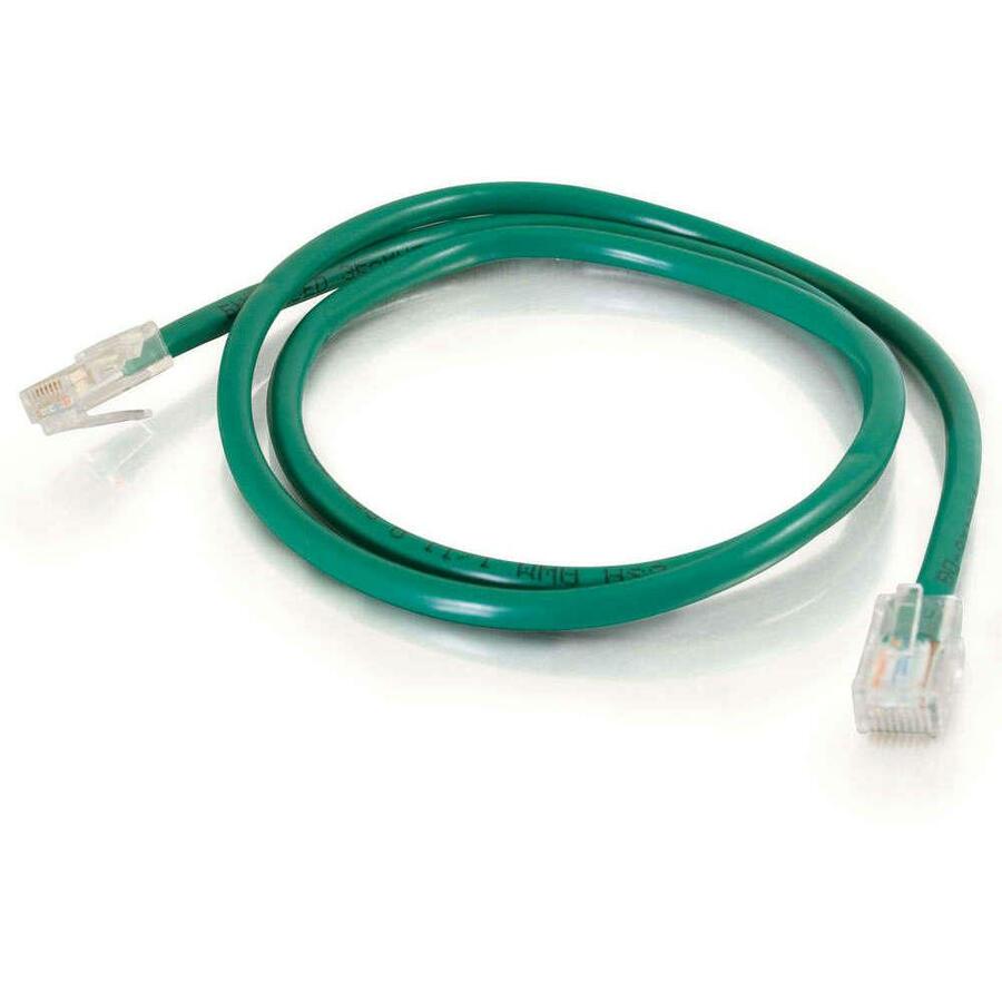 C2G-9ft Cat5e Non-Booted Unshielded (UTP) Network Patch Cable - Green