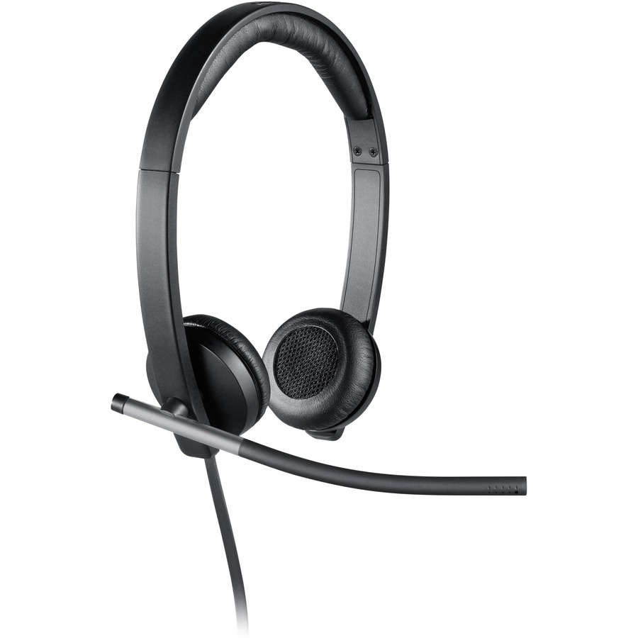 Logitech USB Headset Stereo H650e - Stereo - USB - Wired - 50 Hz - 10 kHz - Over-the-head - Binaural - Supra-aural - Noise Cancelling Microphone - PC Headsets & Accessories - LOG981000518