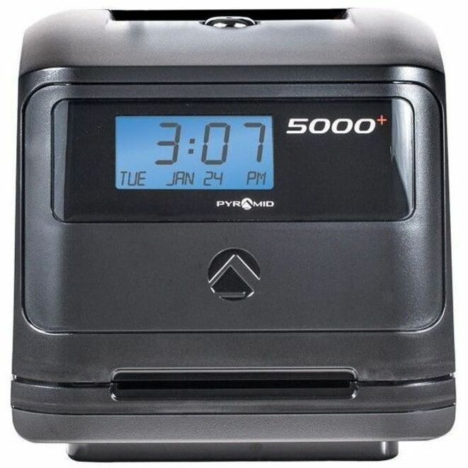 Pyramid Time Systems 5000 Automatic Time Clock - Card Punch/Stamp - 100 Employees - Week, Bi-weekly, Semi-monthly, Month Record Time - Time Clocks & Recorders - PTI5000