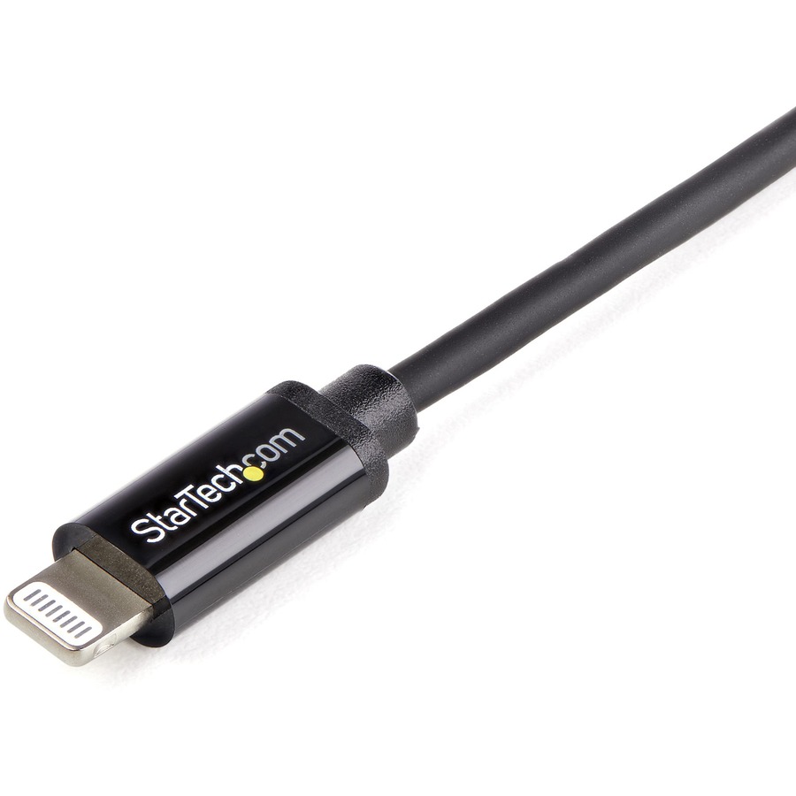 Pro AV/IT Lightning Male to USB-C Male Cable Black 3ft