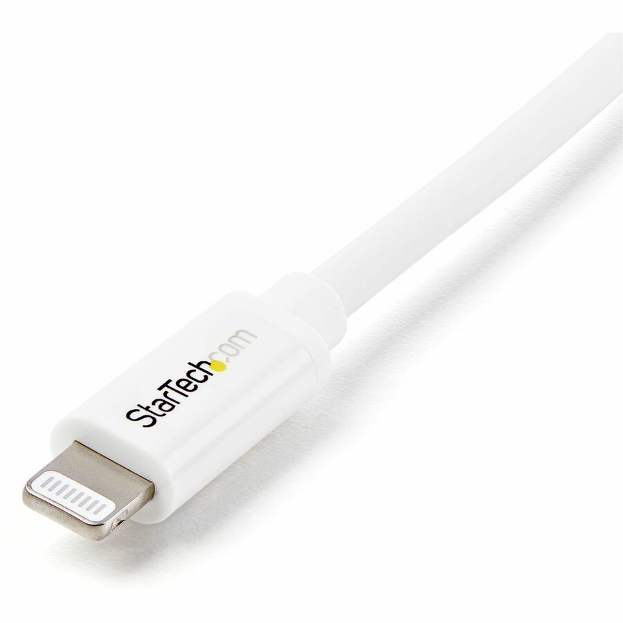 StarTech 2m (6ft) Long White Apple® 8-pin Lightning Connector to USB Cable for iPhone / iPod / iPad