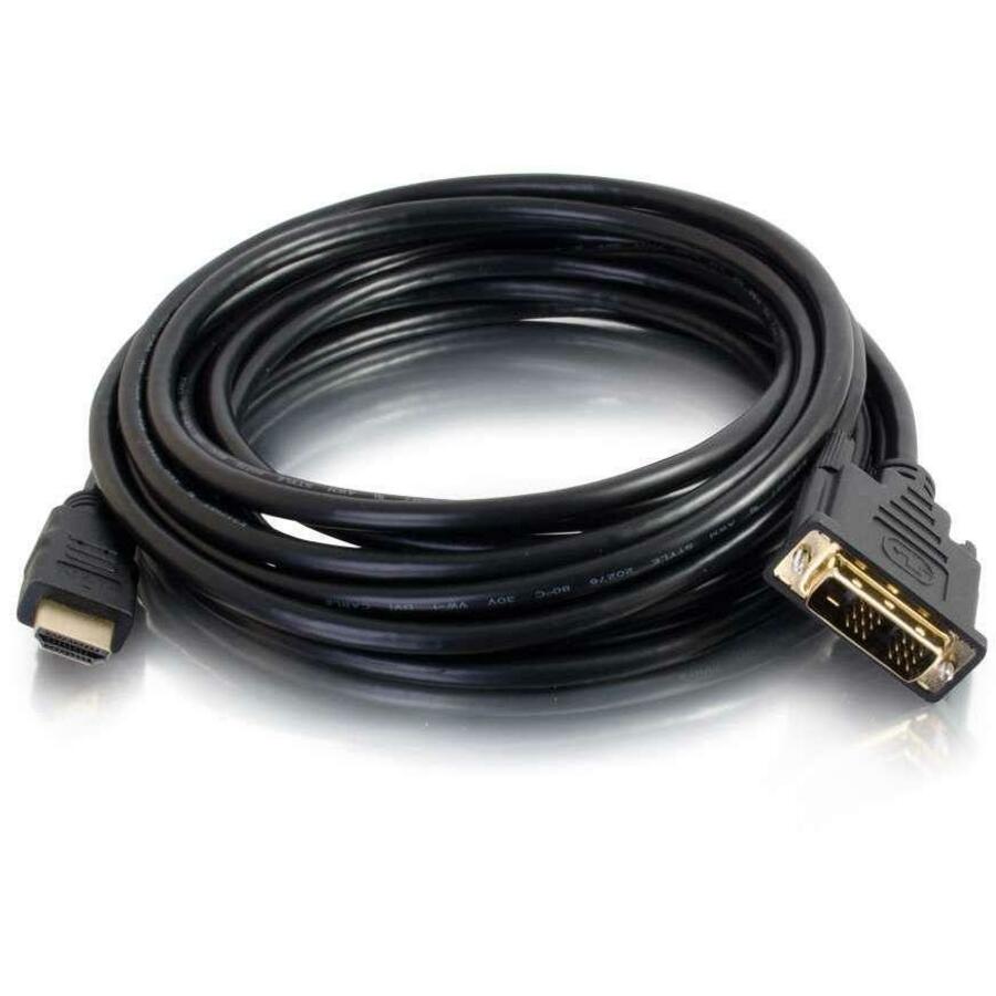 C2G 2m HDMI to DVI-D Digital Video Cable (6.6ft) - 6.6 ft DVI-D/HDMI Video Cable for Video Device - First End: 1 x HDMI (Type A) Male Digital Video - Second End: 1 x DVI-D (Single-Link) Male Digital Video - Black - AV Cables - CGO42516