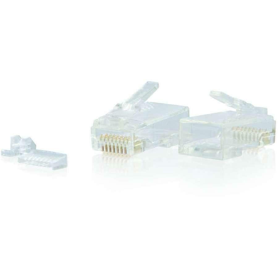 C2G RJ45 Cat6 Modular Plug - 1 Pack - 1 x RJ-45 Network Male - Clear