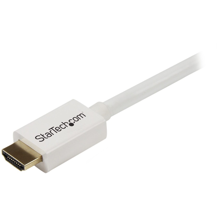 StarTech 10 ft CL3 Rated HDMI Cable w/ Ethernet, In Wall Rated HDMI Cable, 4K 30Hz UHD HDMI Cord, HDMI 1.4 Video/Display Cable, White