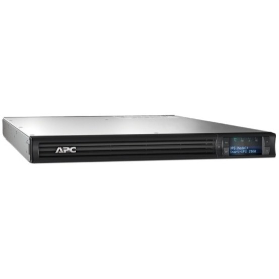 APC Smart-UPS, Line Interactive, 1500VA, Rackmount 1U, 230V, 4x IEC C13 outlets, SmartSlot, AVR, LCD