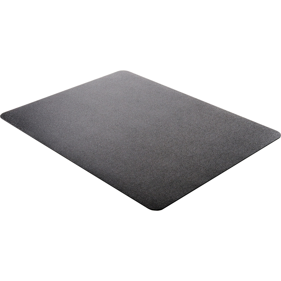 Deflecto Black EconoMat for Carpet - Floor, Office, Carpeted Floor, Breakroom - 60" Length x 46" Width - Rectangular - Vinyl - Black - 1Each