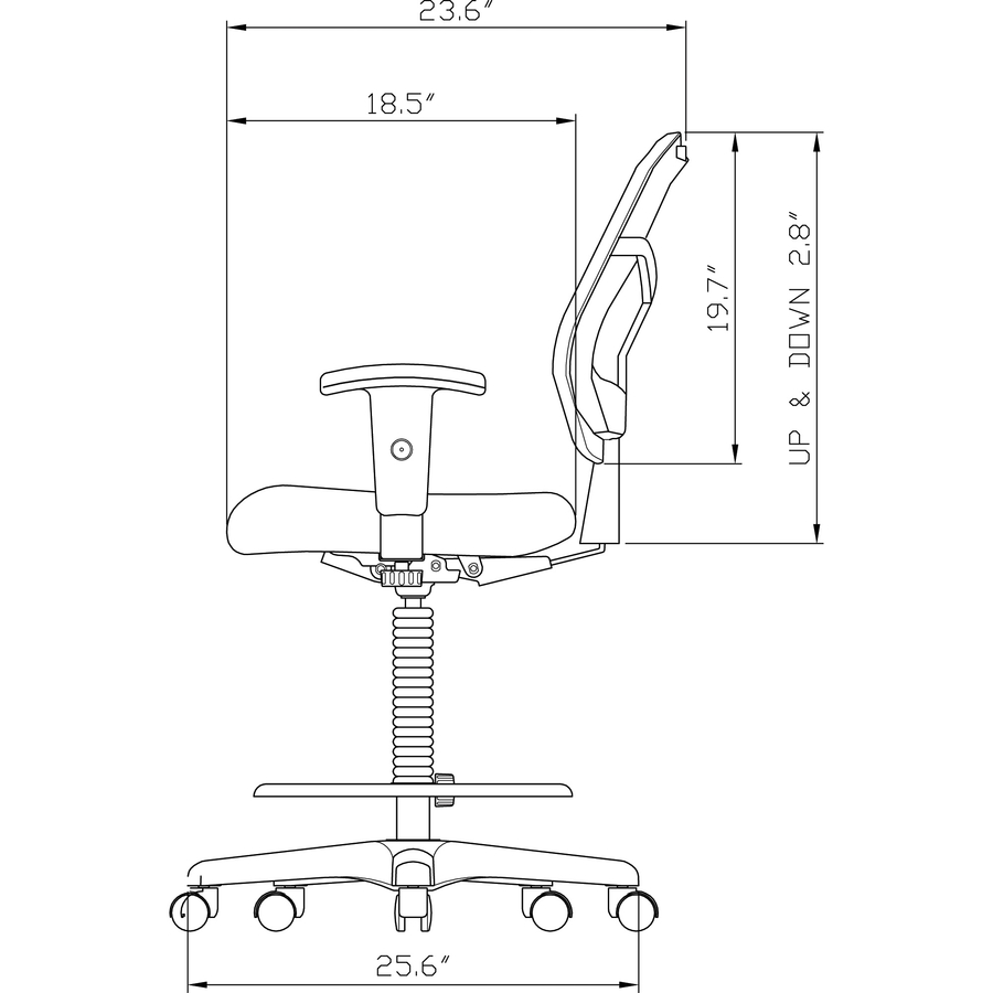 Lorell 62501 Sillas plegables, asiento acolchado, 19-3/8 pulgadas x 18-1/4  pulgadas x 29-5/8 pulgadas, 4/CT, BG