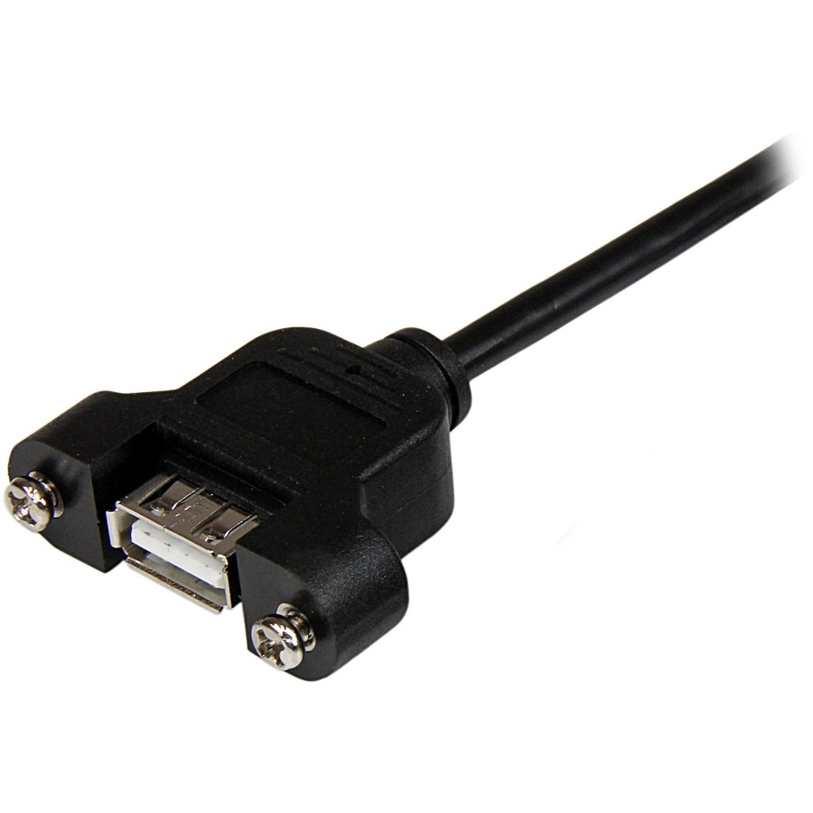 StarTech.com 3 ft Panel Mount USB Cable A to A - F/M