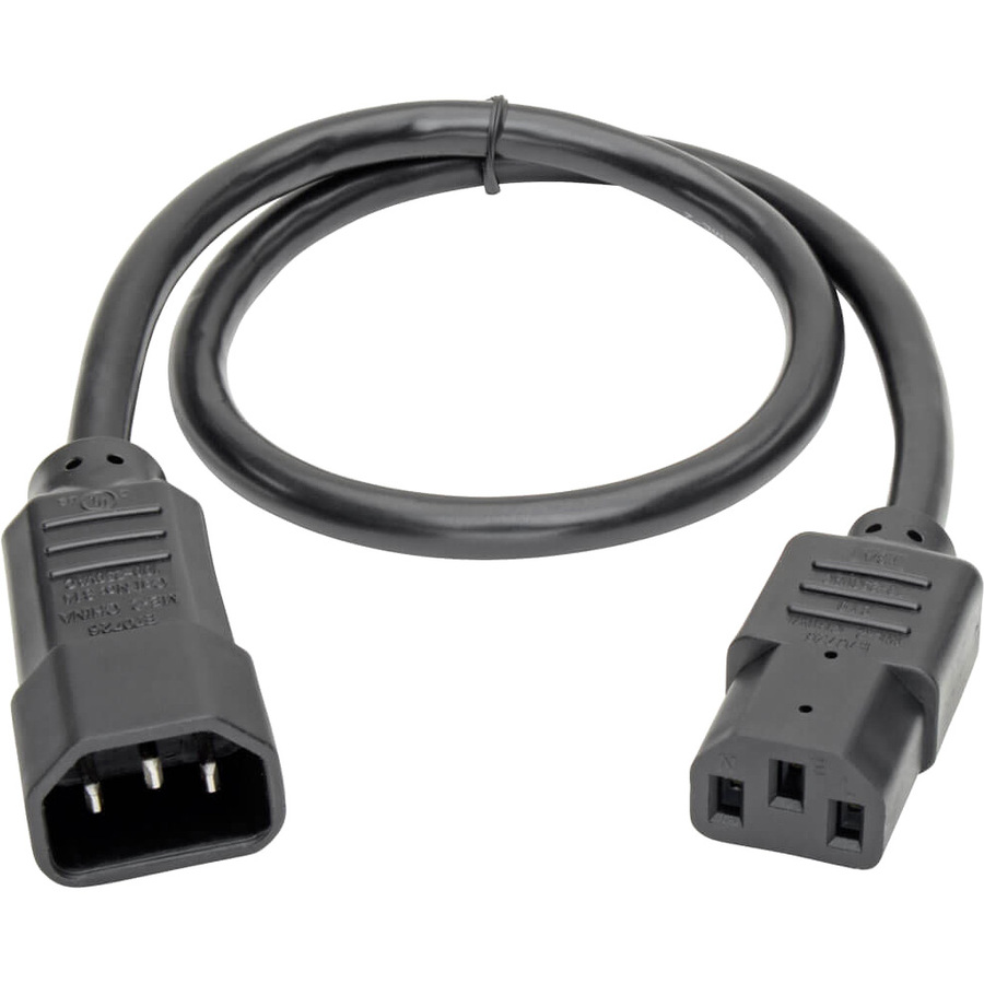 Tripp Lite by Eaton PDU Power Cord C13 to C14 - 13A 250V 16 AWG 2 ft. (0.61 m) Black