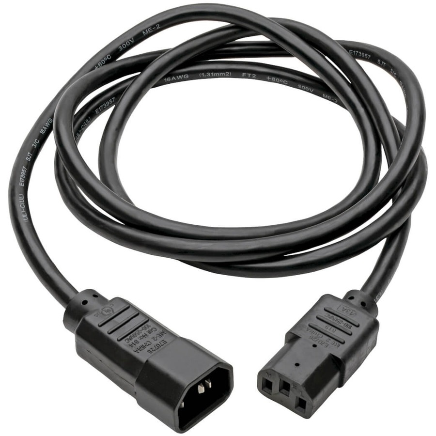 Tripp Lite by Eaton PDU Power Cord C13 to C14 - 10A 250V 18 AWG 8 ft. (2.43 m) Black