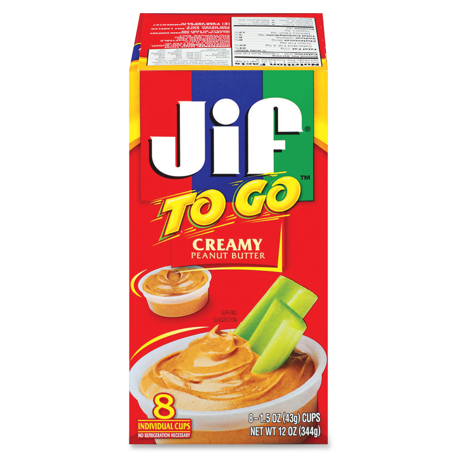 Jif To Go Peanut Butter Cups - Creamy - 1.50 oz - 8 / Pack