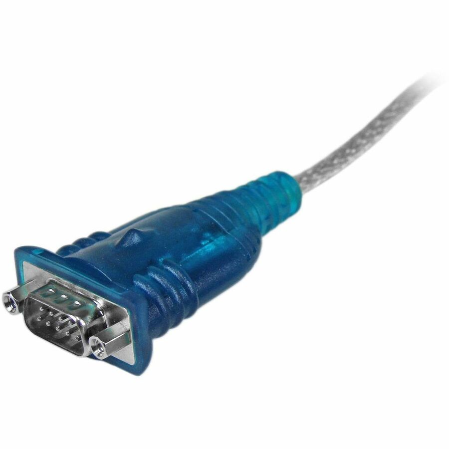 StarTech 17in (43cm) 1-Port USB to Serial Adapter Cable, USB-A to DB9 RS232, USB to RS232 Adapter, Prolific Chipset - M/M