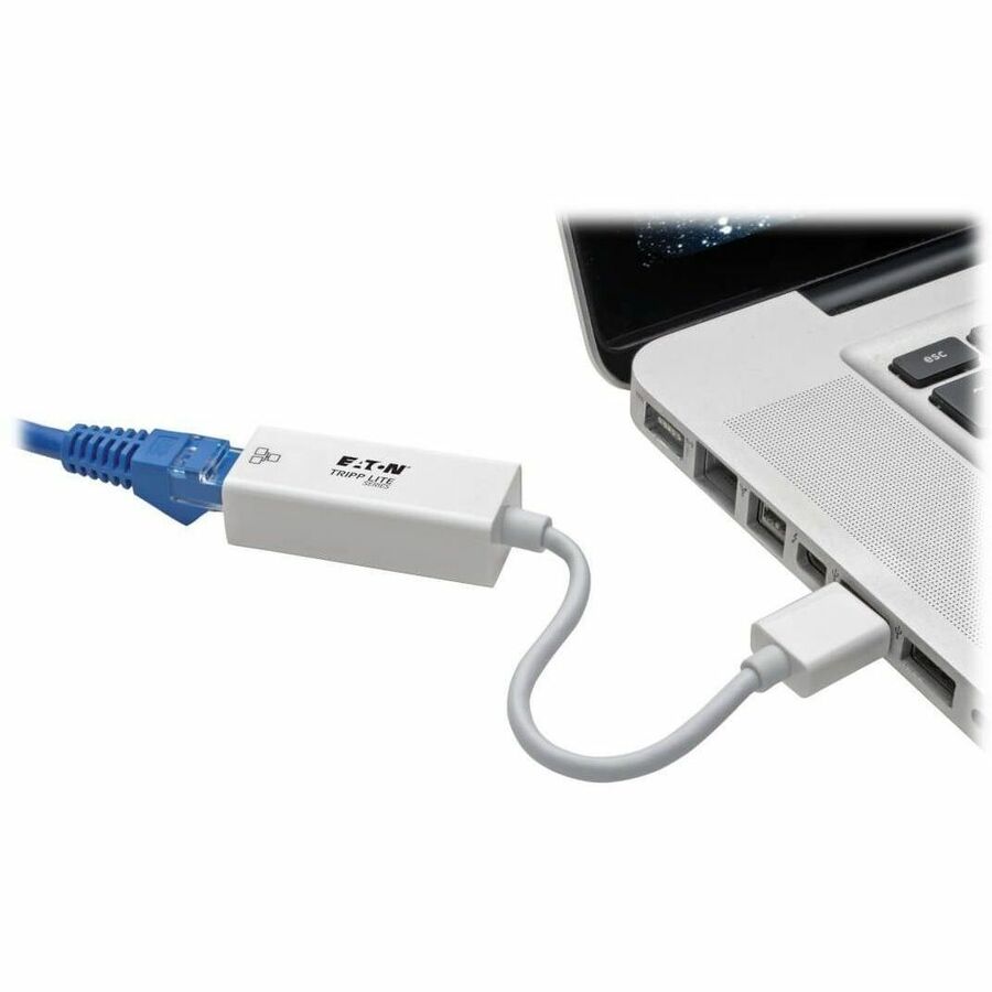 Tripp Lite by Eaton USB 3.0 SuperSpeed to Gigabit Ethernet NIC Network Adapter RJ45 10/100/1000 White