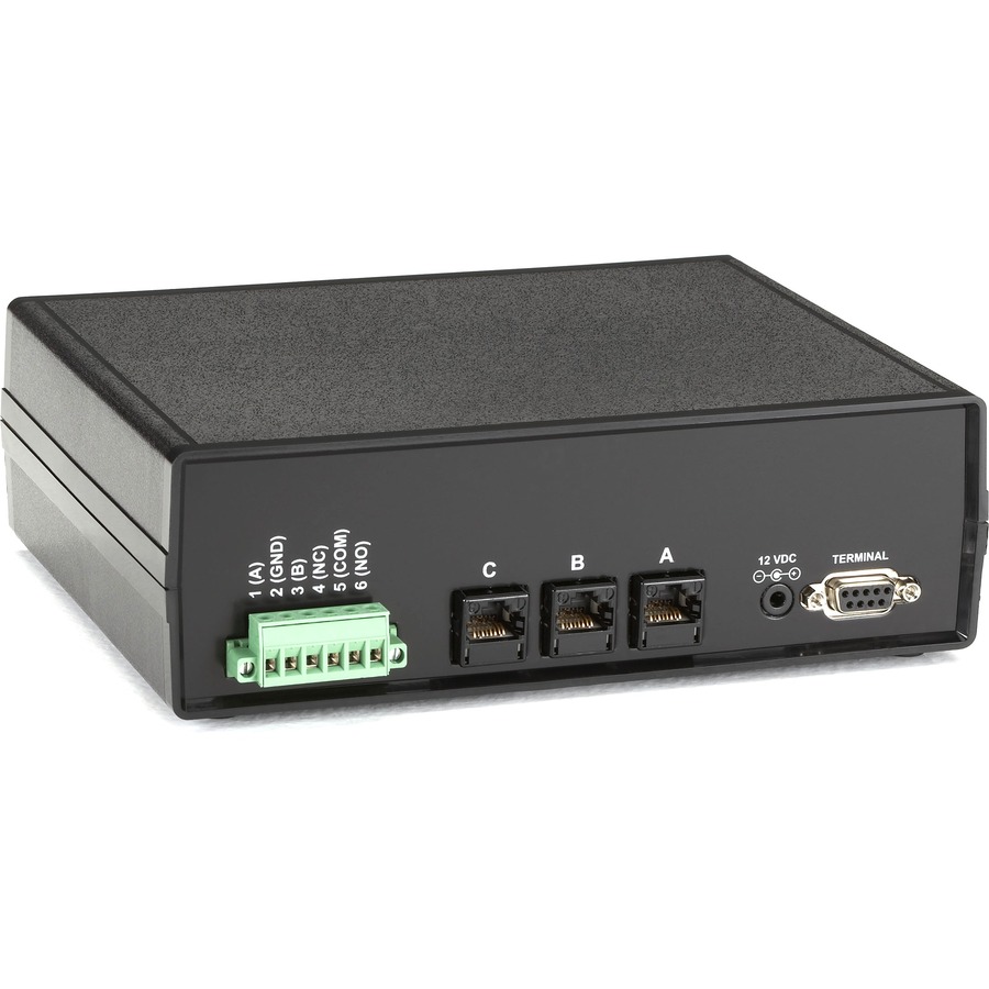 Black Box CAT6 Remotely Controlled Layer 1 A/B Switch, Latching, Ethernet, RS-232 - 1 x Serial Port