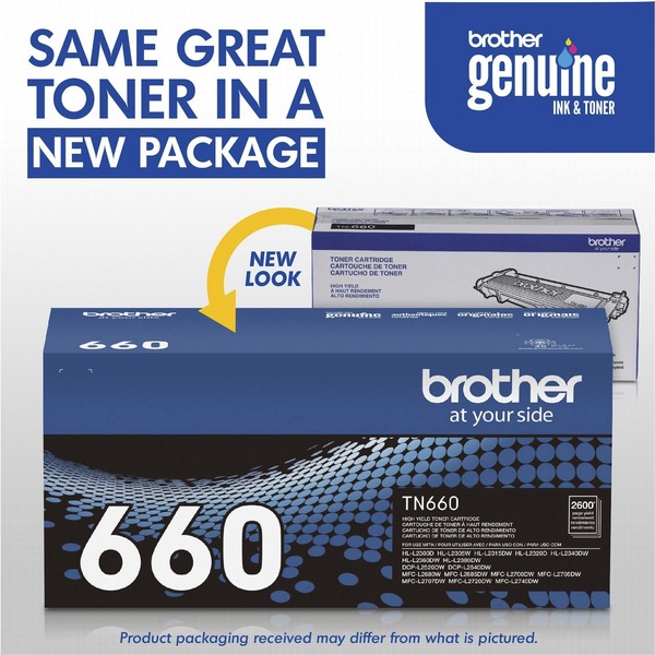 BROTHER TN660 High Yield Black Toner Cartridge