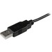 STARTECH Mobile Charge Sync USB to Slim Micro USB Cable for Smartphones and Tablets - 3 ft.(USBAUB3BK)