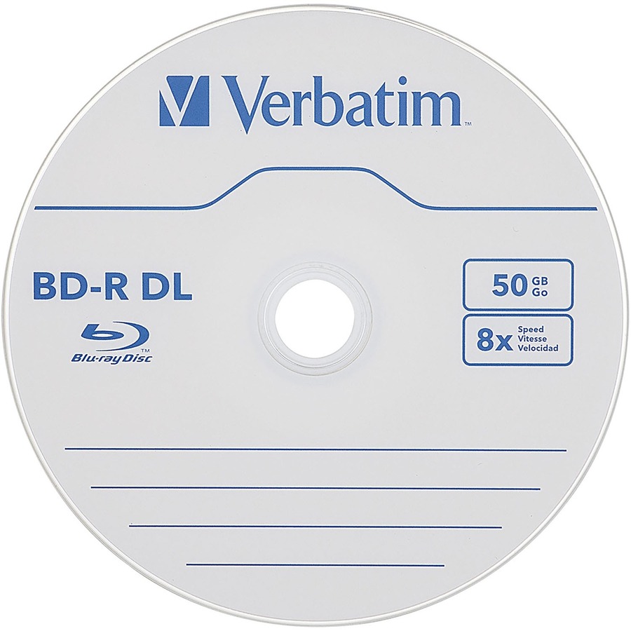 Verbatim BD-R DL 50GB 8X Verbatim, Hard Coat, 25pk Spindle - 25pk Spindle