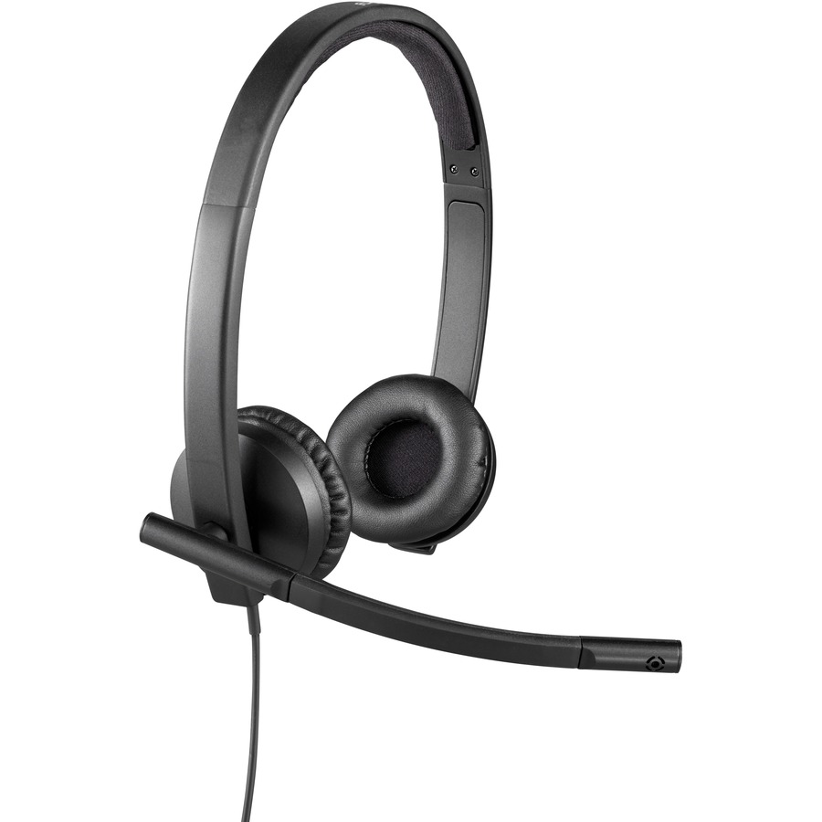 Logitech USB Headset Stereo H570e - Stereo - USB - Wired - 31.50 Hz - 20 kHz - Over-the-head - Binaural - Supra-aural - Noise Cancelling, Electret Microphone - PC Headsets & Accessories - LOG981000574