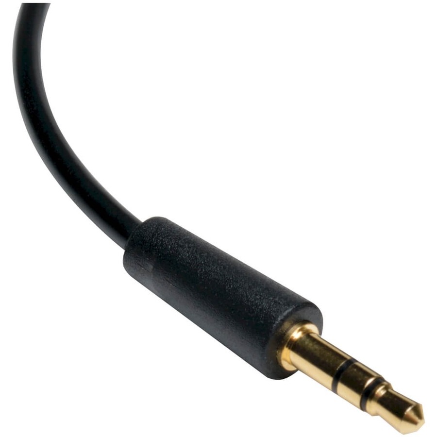 Tripp Lite by Eaton 3.5mm Mini Stereo Audio Cable with one Right-Angle plug (M/M) 3 ft. (0.91 m)
