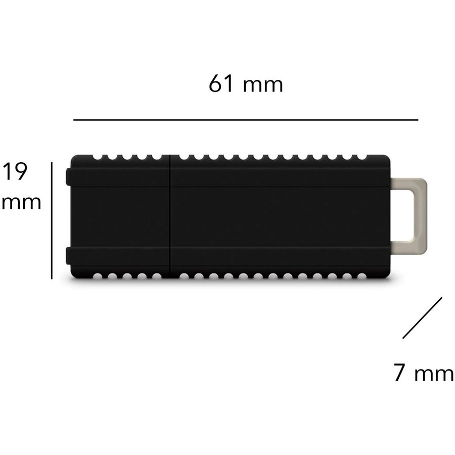 Centon DataStick Elite 8GB USB 3.0 - Black - 8 GB - USB 3.0 - Black - 1 / Pack