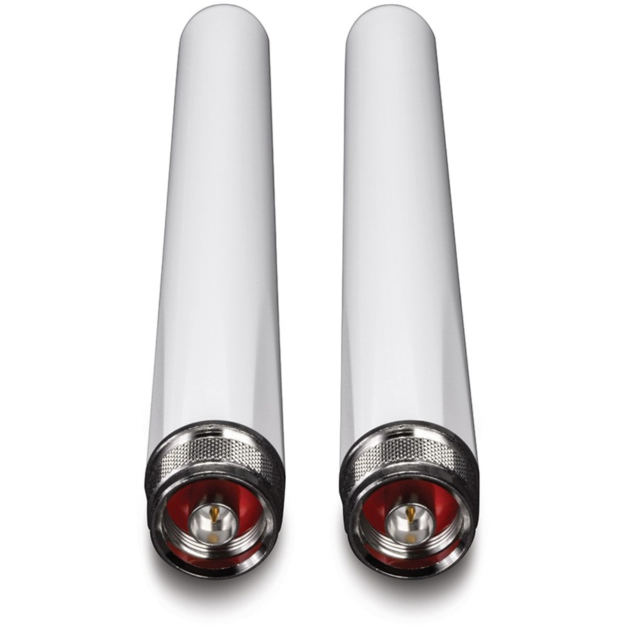 TRENDnet 5/7 dBi Outdoor Dual Band Omni Antenna Kit, N-Type Male Connectors, Supports 2.4 And 5 GHz, Omni-Directional Antennas, Use With 802.11ac/n/g/b/a Routers And Access Points, White, TEW-AO57