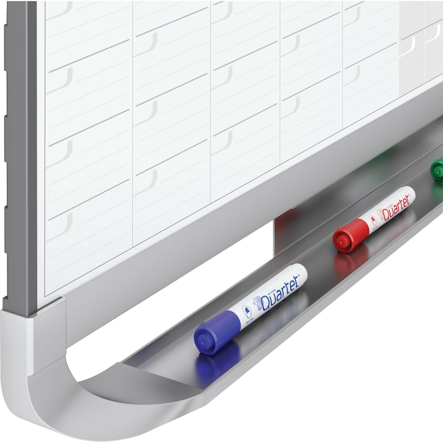 Quartet Infinity Glass Dry-Erase Whiteboard - 48 (4 ft) Width x 36 (3 ft)  Height - White Tempered Glass Surface - White Frame - Horizontal/Vertical -  Yes - 1 Each