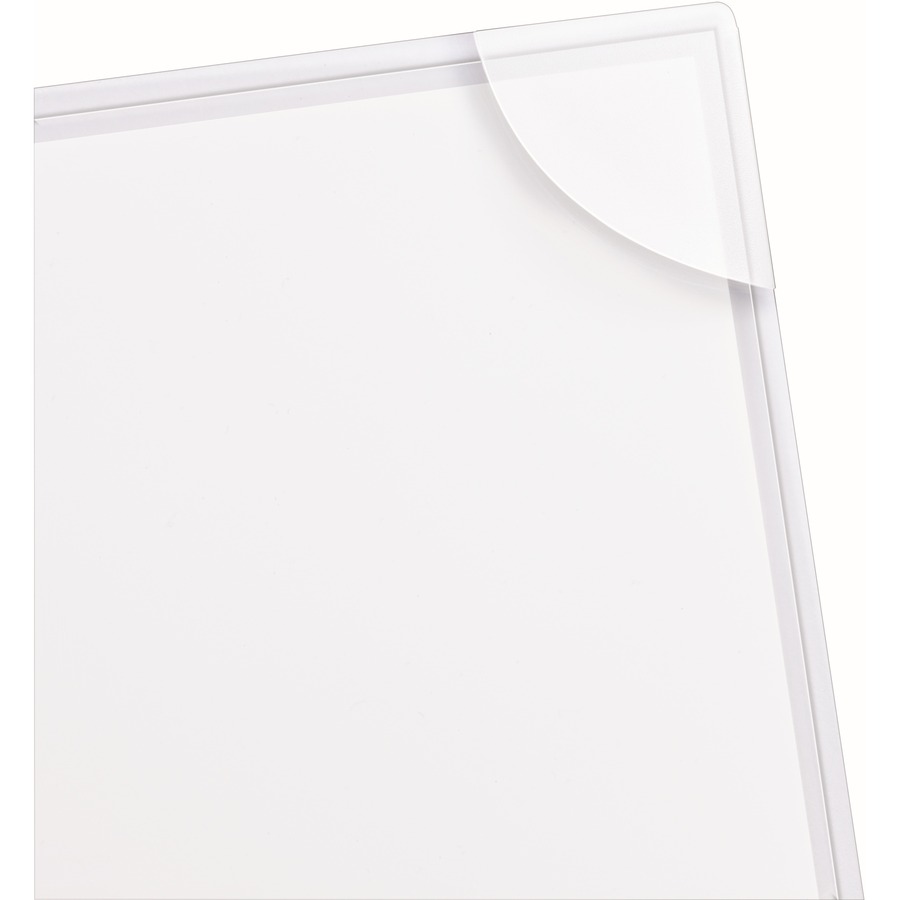 Avery® Corner Lock Plastic Sleeves - 20 x Sheet Capacity - For Letter 8 1/2  x 11 Sheet - 3 x Holes - Ring Binder - Clear - Polypropylene, Plastic - 4  / Pack - Servmart