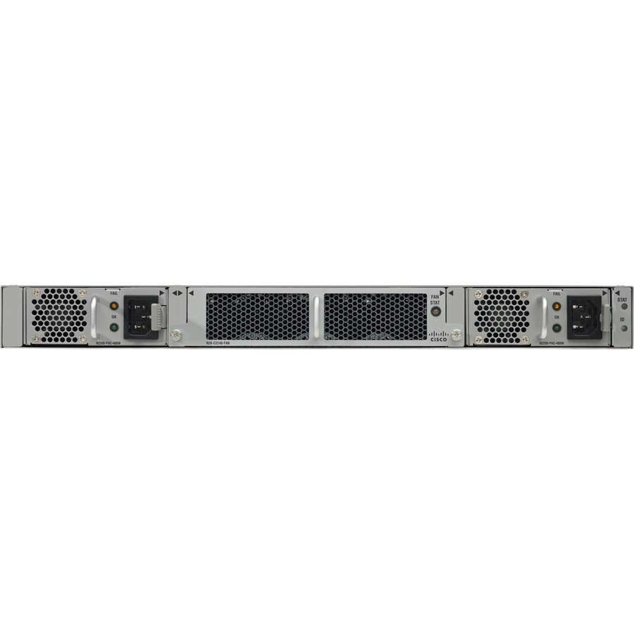 Cisco N2K GE, 48x100/1000-T+4x10GE reqSFP+NoFans/PS REMANUFACTURED - Rack-mountable