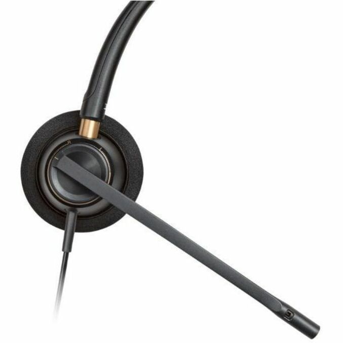 Plantronics Over-the-head Monaural Corded Headset - Mono - Wired - Over-the-head - Monaural - Supra-aural - Noise Cancelling Microphone - Noise Canceling - Telephone Headsets & Accessories - PLN8943301