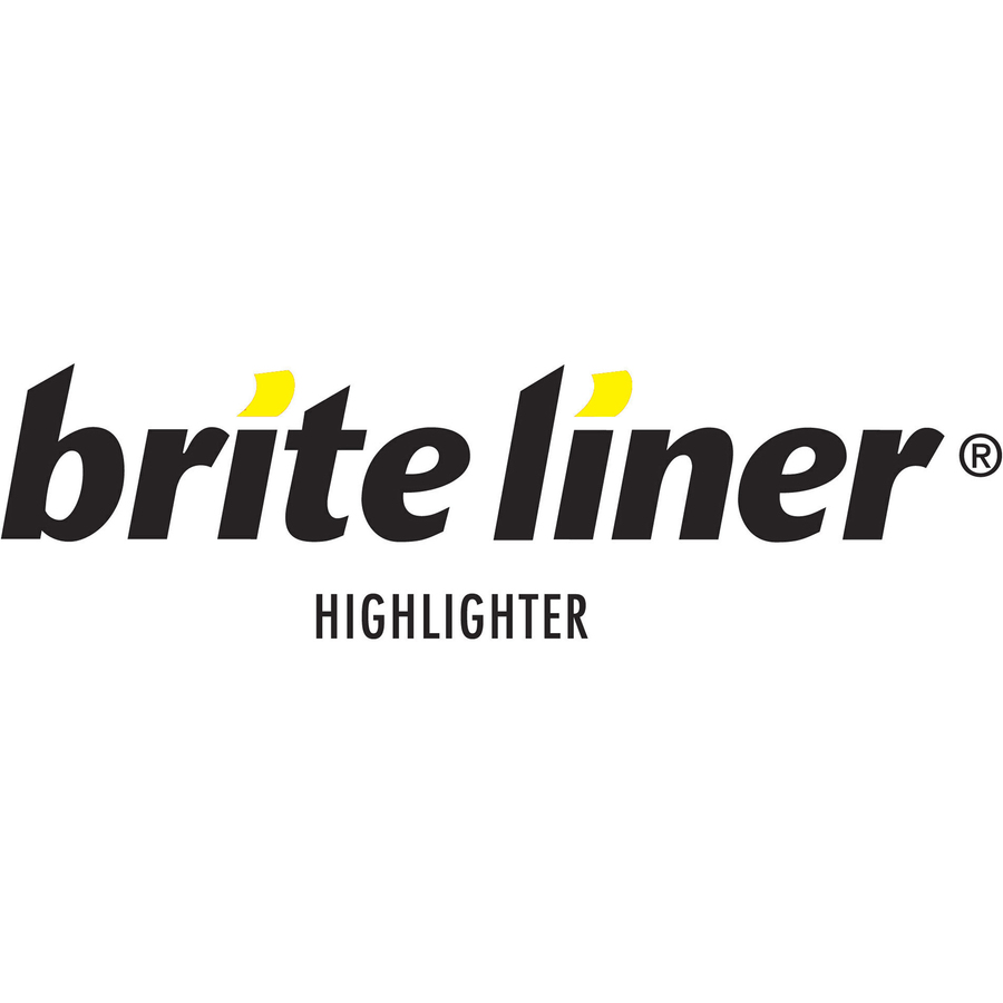 BIC Brite Liner Highlighters - Chisel Marker Point Style - Fluorescent Yellow Water Based Ink - 24 / Box