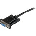 Startech Black DB9 RS232 Serial Null Modem Cable F/F - 2m (SCNM9FF2MBK)