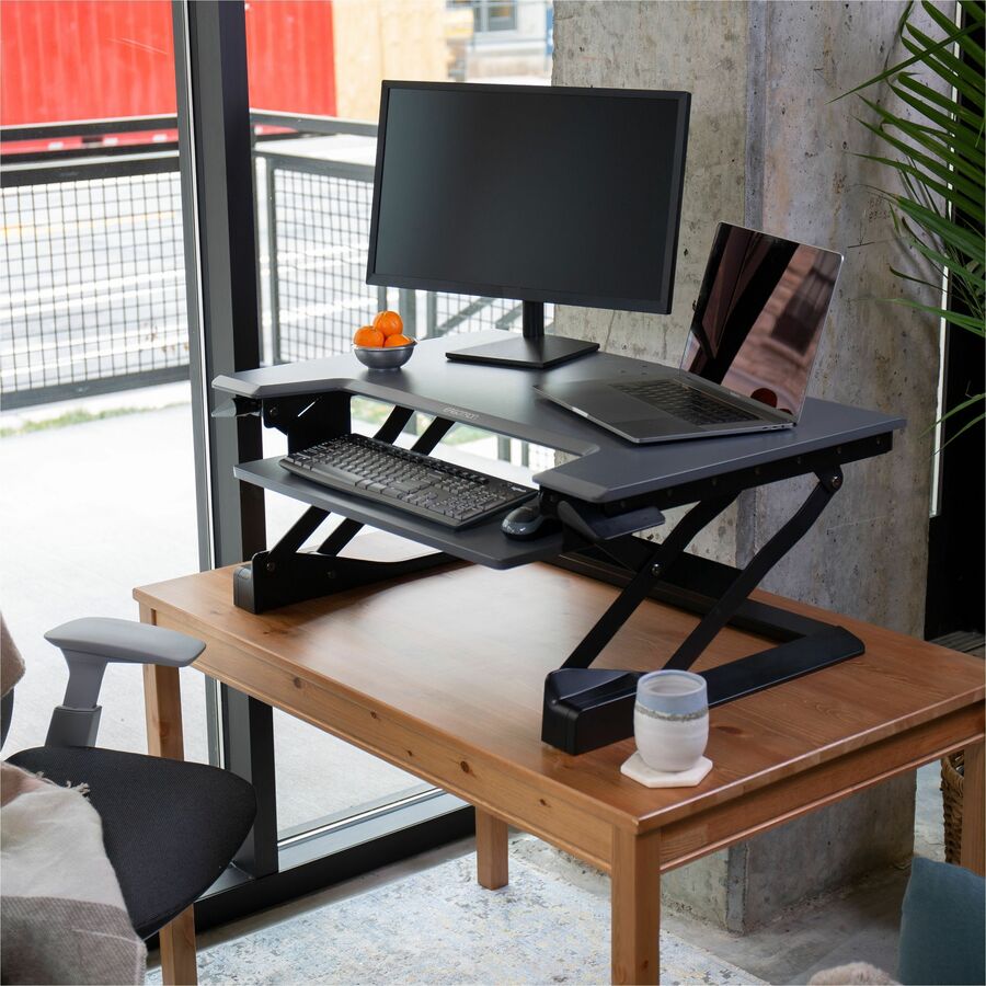 Ergotron - Workfit-T, poste de travail assis-debout (noir)
