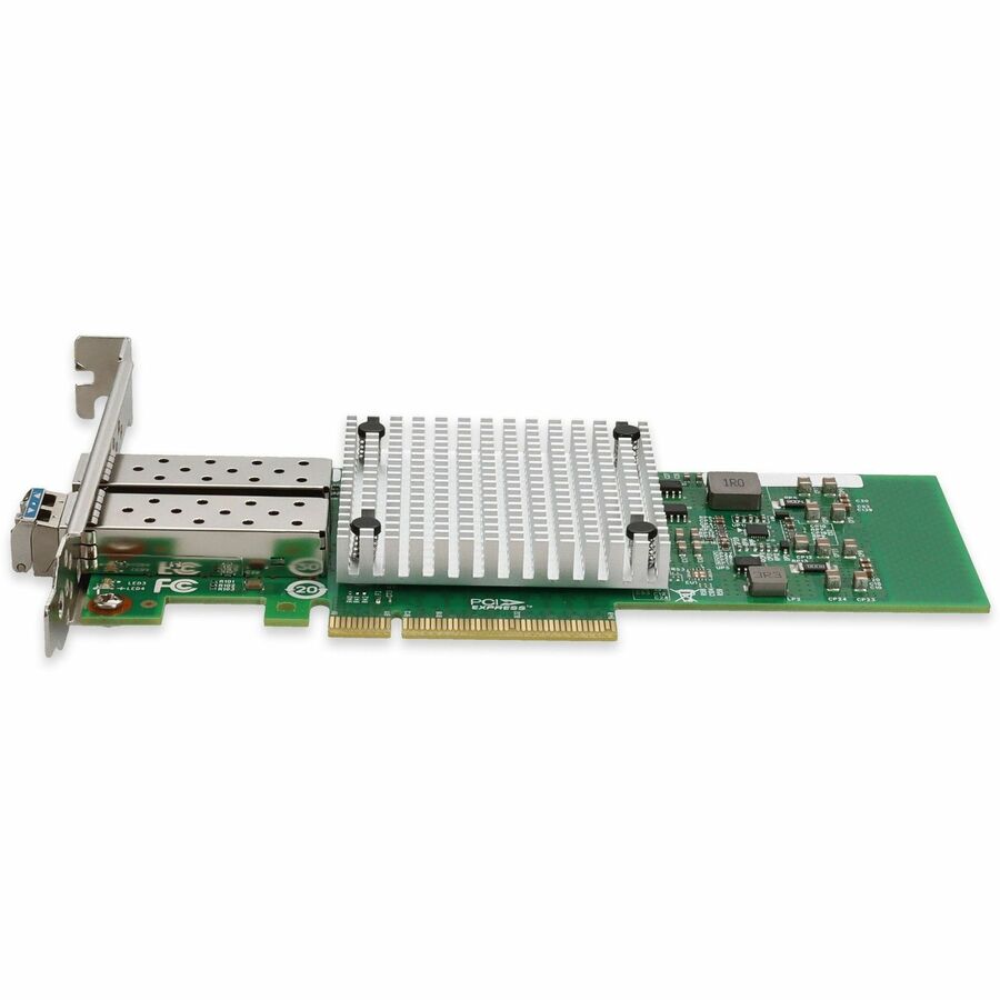 AddOn QLE3242-LR-CK-AO dual 10 Gb SFP+ PCIe x8 fiber adapter card — alternate view 1