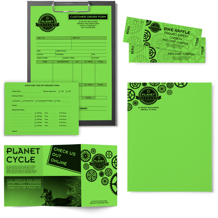 Astrobrights Colour Paper - Letter - 8 1/2" x 11" - 24 lb Basis Weight - Smooth - 500 / Ream -Martian Green (Lime Green) - Copy & Multi-Use Coloured Paper - NEE21801