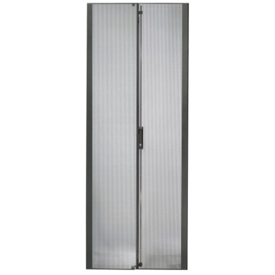 APC by Schneider Electric NetShelter SX 42U 750mm Wide Perforated Split Door - Black - 75.39" (1915 mm) Height - 29.49" (749 mm) Width - 0.98" (25 mm) Depth