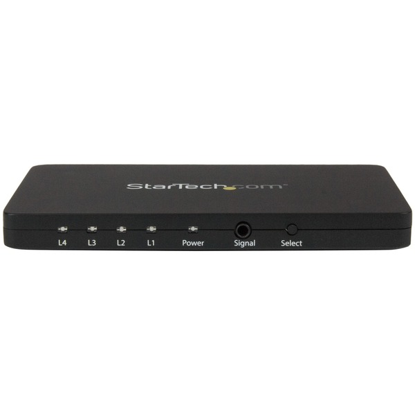 StarTech 4-Port HDMI automatic video switch w/ aluminum housing and MHL support - 4K 30Hz (VS421HD4K)