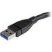 StarTech 6 in SuperSpeed USB 3.0 Extension Cable A to A M/F | USB3EXT6INBK