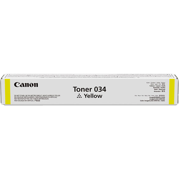 Canon 034 Original Toner Cartridge - Yellow - Laser - 7300 Pages - Laser Toner Cartridges - CNM24473