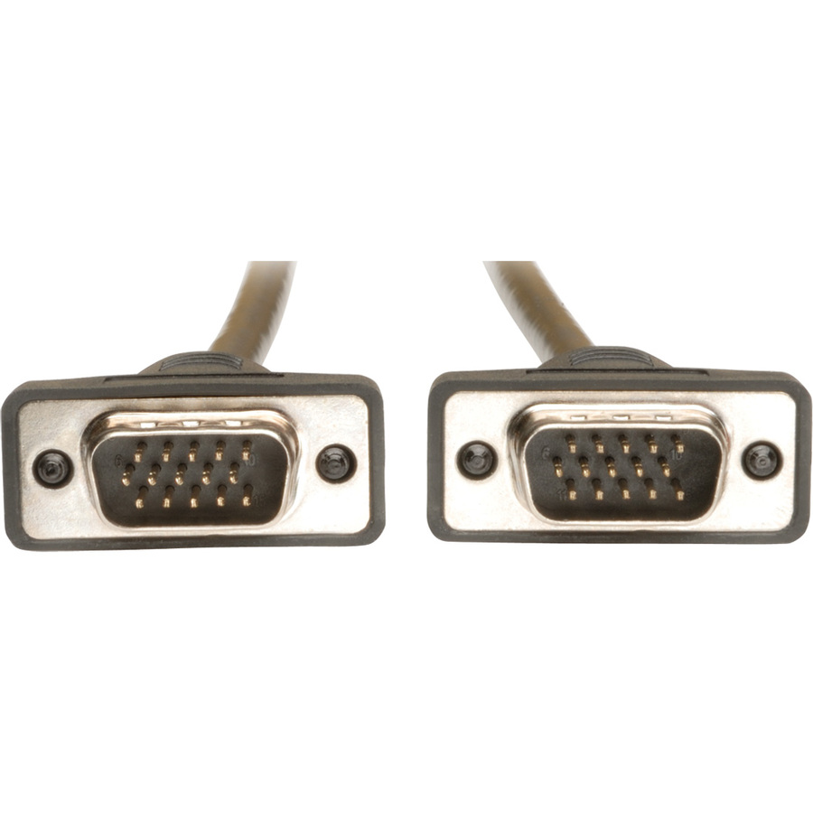 Eaton Tripp Lite Series Low-Profile VGA High-Resolution RGB Coaxial Cable (HD15 M/M), 10 ft. (3.05 m)