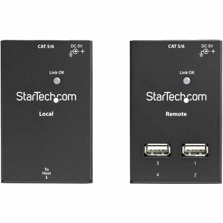 StarTech.com 4 Port USB 2.0-Over-Cat5-or-Cat6 Extender - up to 130ft (40m)