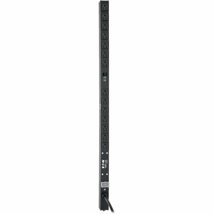 Tripp Lite by Eaton PDU 1.5kW Single-Phase Local Metered PDU 100-127V Outlets (14 5-15R) 5-15P 15 ft. (4.57 m) Cord 0U Vertical 36 in.