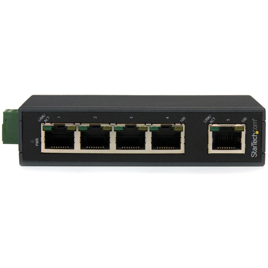 StarTech.com 5 Port Industrial Ethernet Switch - DIN Rail Mountable