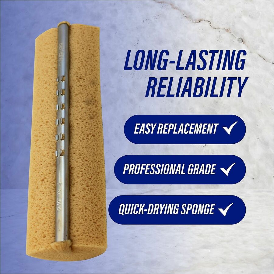 Genuine Joe Roller Sponge Mop Refill - Natural - 1 Each