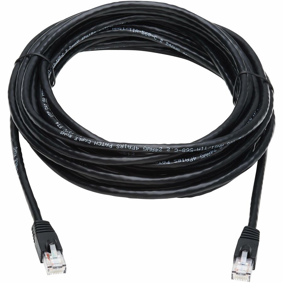 Tripp Lite by Eaton Cat6a 10G Snagless UTP Ethernet Cable (RJ45 M/M) Black 25 ft. (7.62 m)