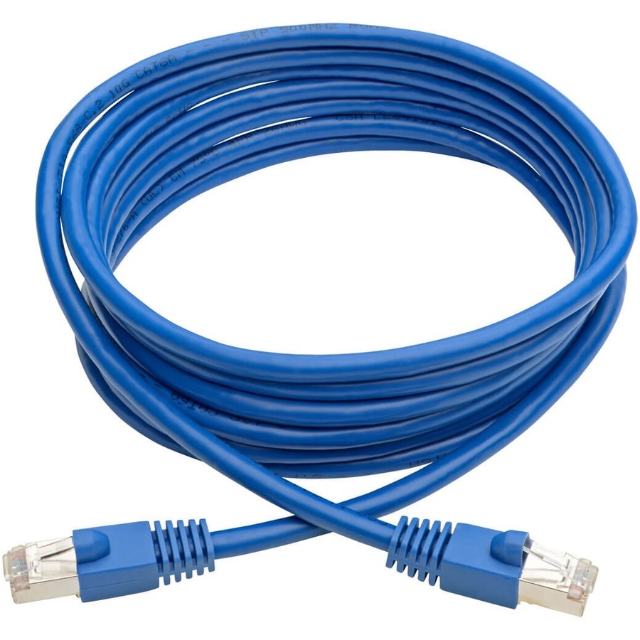 Tripp Lite by Eaton Cat6a 10G Snagless Shielded STP Ethernet Cable (RJ45 M/M) PoE Blue 10 ft. (3.05 m)