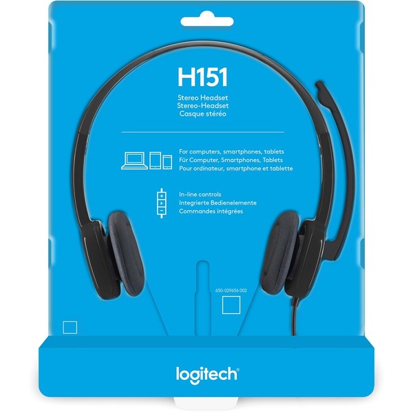 Logitech H151 Stereo Wired Headset (981-000587)
