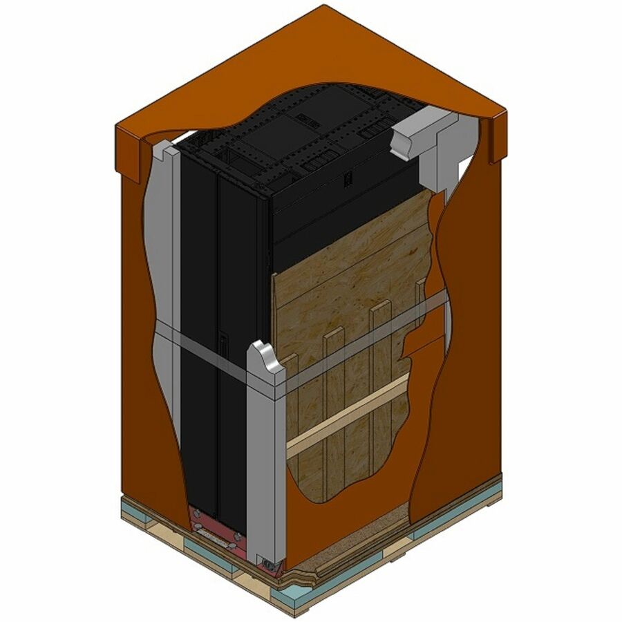 APC NetShelter SX, Server Rack Enclosure, 42U, Shock Packaging, 2000 lbs, Black, 1991H x 600W x 1070D mm [TAA]