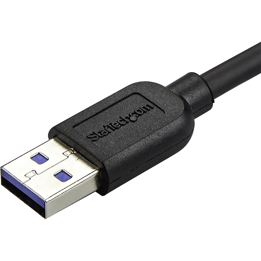 StarTech 1m 3 ft Slim Micro USB 3.0 (5Gbps) Cable - M/M - USB 3.0 A to Right-Angle Micro USB - USB 3.2 Gen 1
