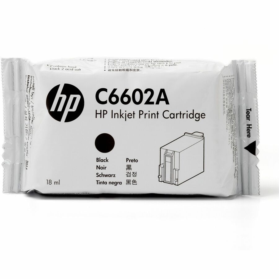 HP (C6602A) Original High Yield Inkjet Ink Cartridge - Black - 1 Each - 18 mL - 7000000 Characters